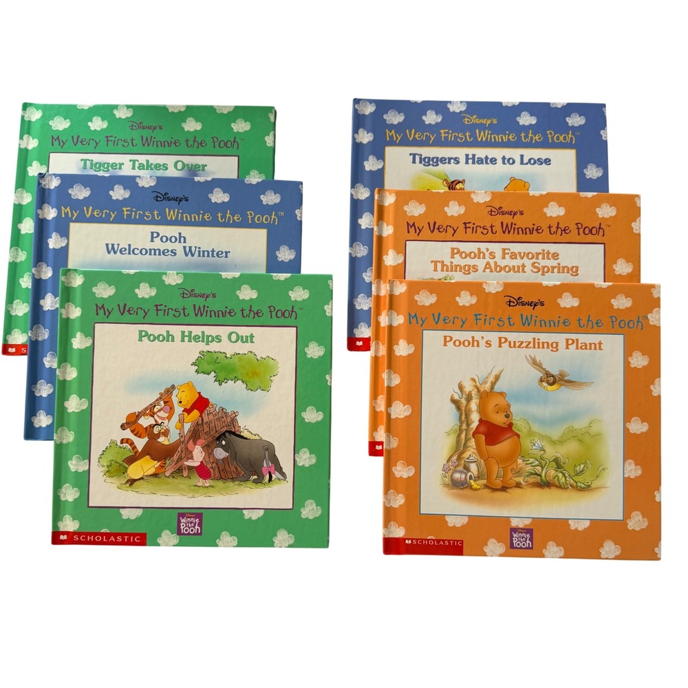 Disney My Very First Winnie the Pooh Books Lot of 6 Scholastic 1999 Hardcover